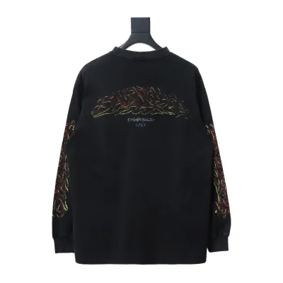 EM Sneakers Balenciaga BCLG 23ss Mud-dyed Distressed Metal Sanskrit Long Sleeve 02