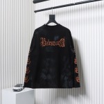 EM Sneakers Balenciaga BCLG 23ss mud-dyed distressed metal Sanskrit long sleeve black