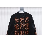 EM Sneakers Balenciaga BCLG 23ss mud-dyed distressed metal Sanskrit long sleeve black