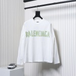EM Sneakers Balenciaga Masking Tape Crew Neck Long Sleeve White
