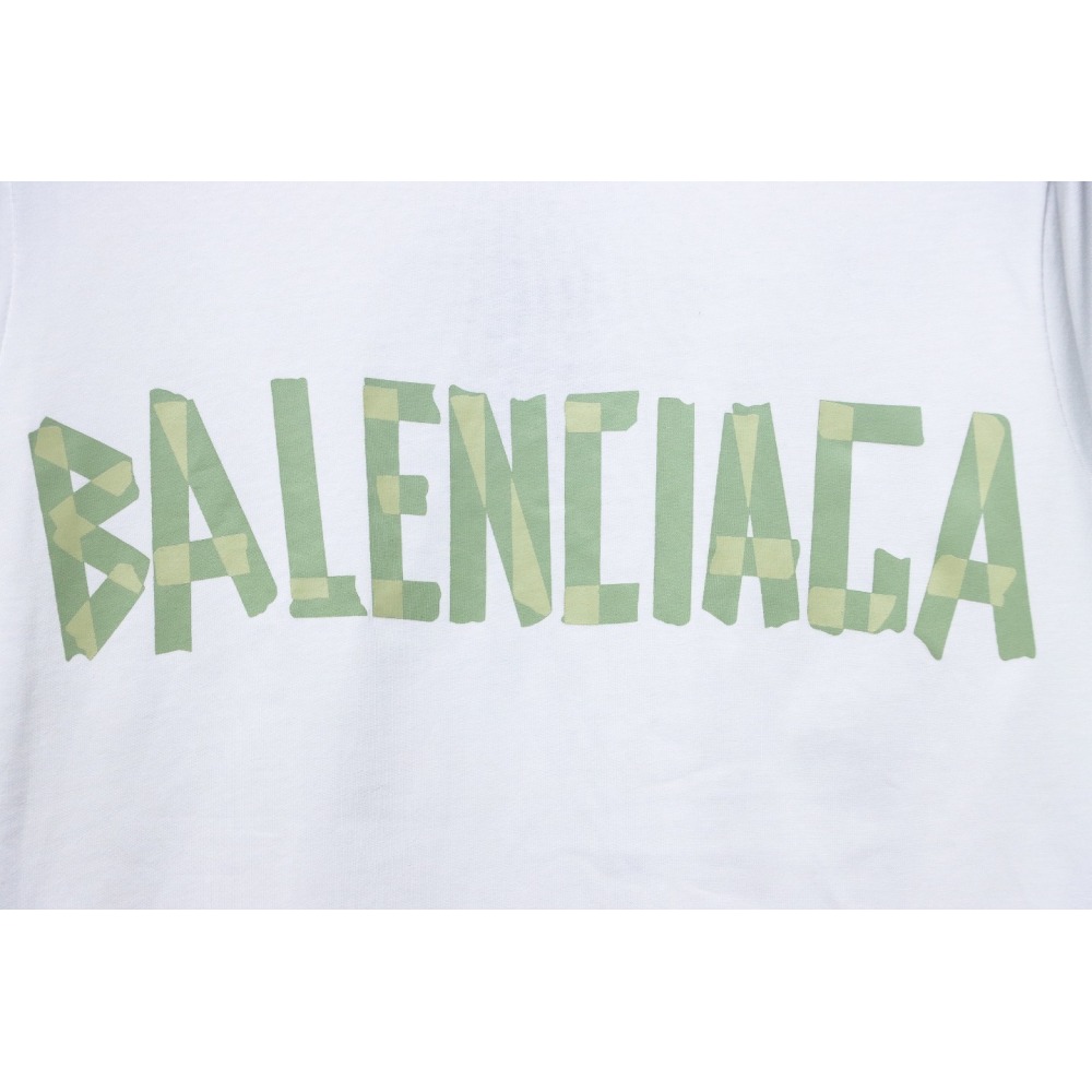 EM Sneakers Balenciaga Masking Tape Crew Neck Long Sleeve White