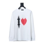 EM Sneakers Balenciaga White Ink Direct Ink Heart Long Sleeve White