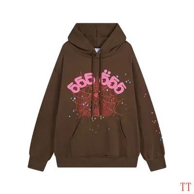 EM Sneakers Sp5der Hoodie & Sweatpant Set Angel Number SS22 Brown 02