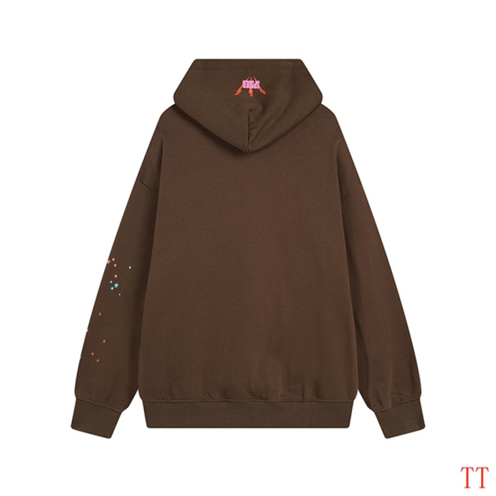 EM Sneakers Sp5der Hoodie & Sweatpant Set Angel Number SS22 Brown