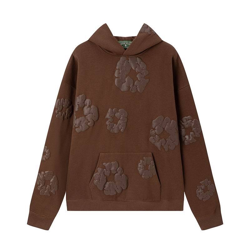 EM Sneakers Denim Tears Hoodie & Sweatpant Sets Cotton Wreath Royal Brown Flower
