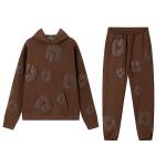 EM Sneakers Denim Tears Hoodie & Sweatpant Sets Cotton Wreath Royal Brown Flower