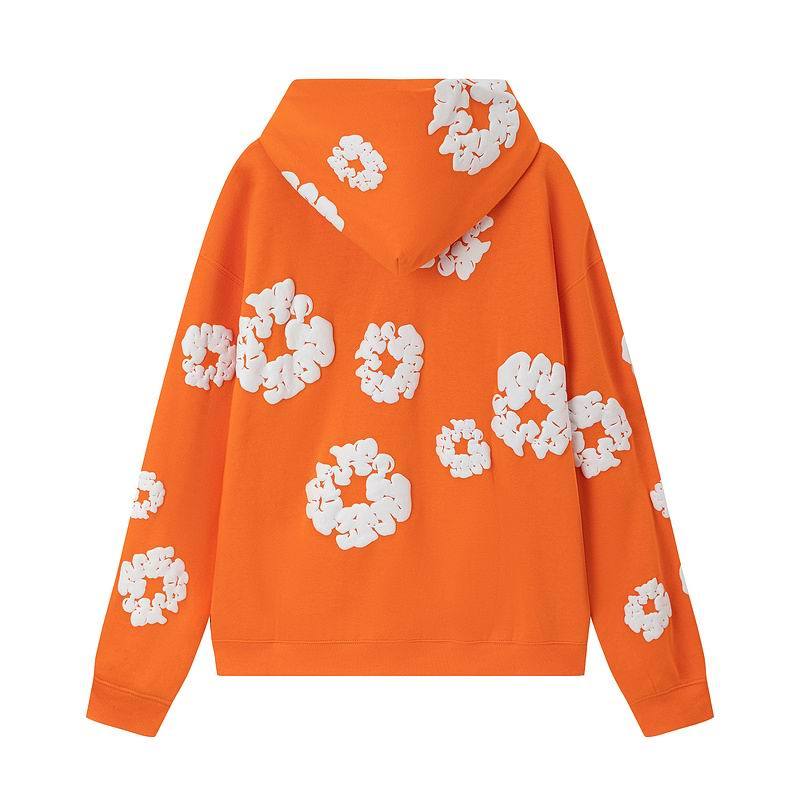 EM Sneakers Denim Tears Hoodie & Sweatpant Sets Cotton Wreath Royal Orange