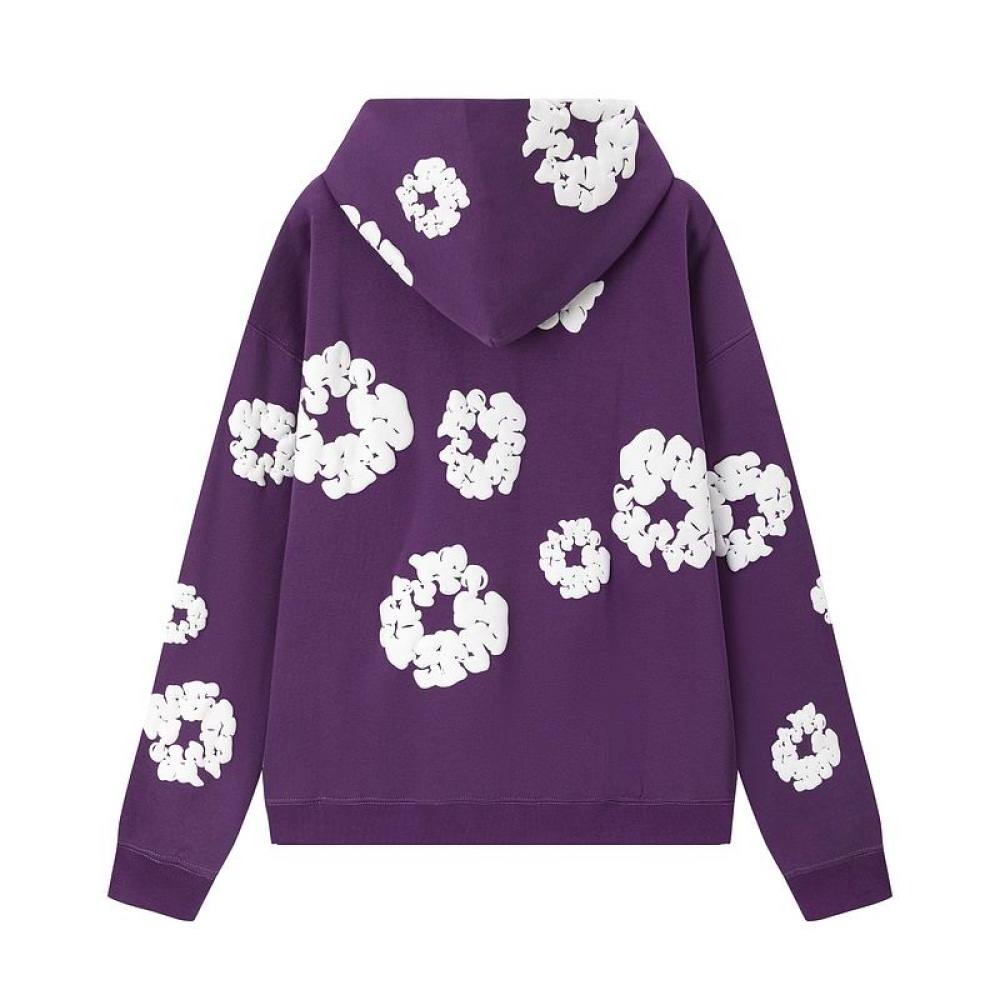 EM Sneakers Denim Tears Hoodie & Sweatpant Sets Cotton Wreath Royal Purple