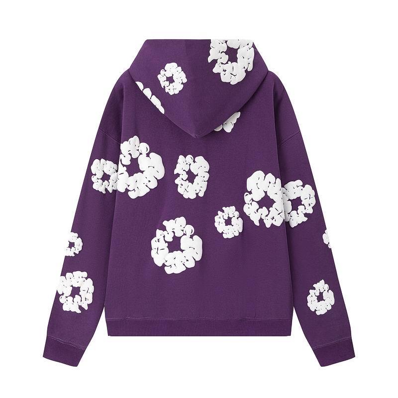 EM Sneakers Denim Tears Hoodie & Sweatpant Sets Cotton Wreath Royal Purple