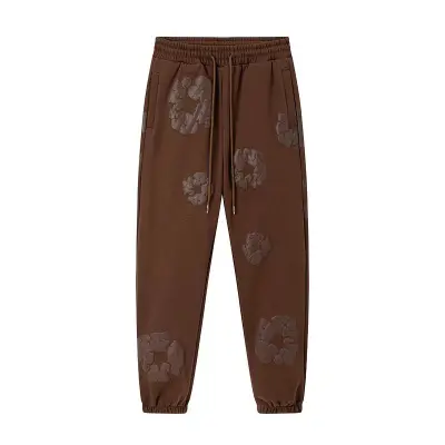 EM Sneakers Denim Tears The Cotton Wreath Sweatpants Brown Flower 01