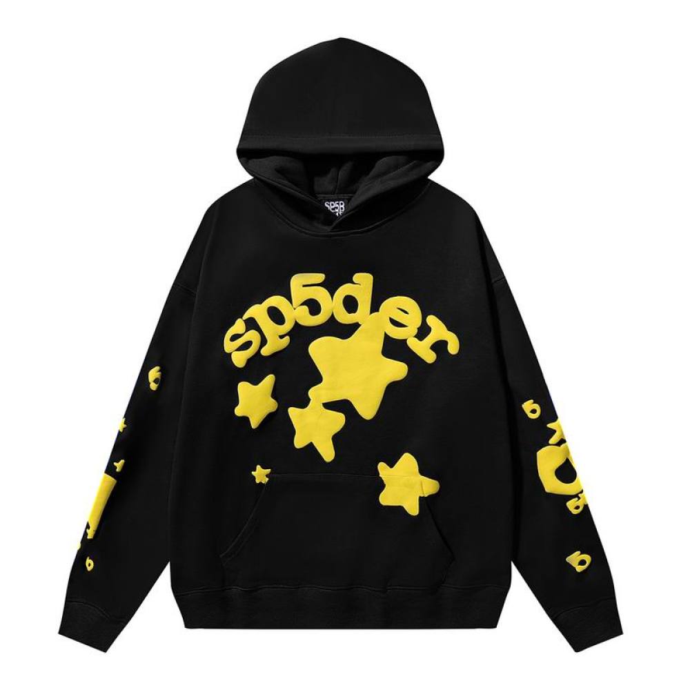 EM Sneakers Sp5der Beluga Hoodie Onyx Yellow