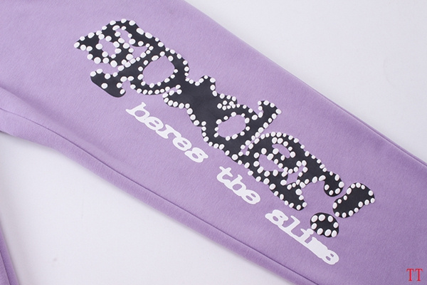 EM Sneakers Sp5der Hoodie & Sweatpant Set Acai Purple