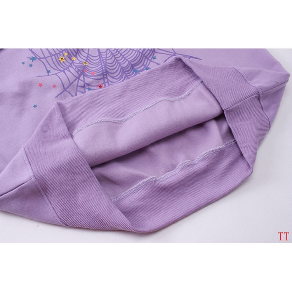EM Sneakers Sp5der Hoodie & Sweatpant Set Acai Purple