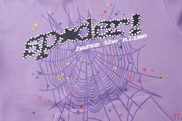 EM Sneakers Sp5der Hoodie & Sweatpant Set Acai Purple