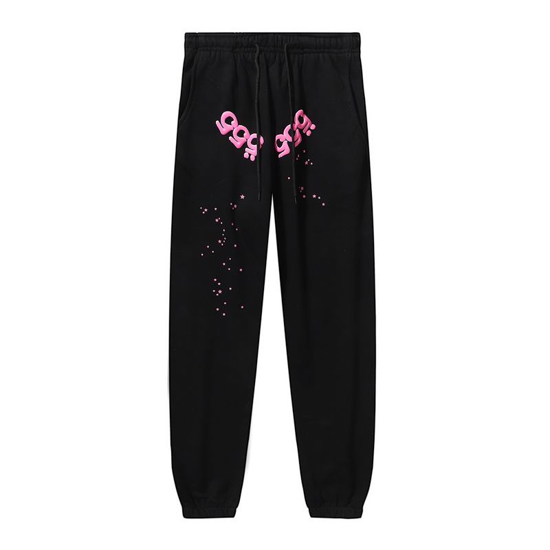 EM Sneakers Sp5der Hoodie & Sweatpant Set Angel Number Black
