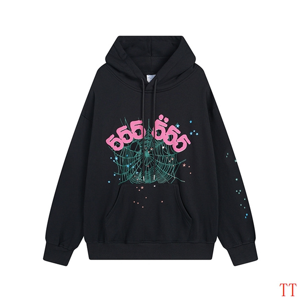 EM Sneakers Sp5der Hoodie & Sweatpant Set Angel Number SS22 Black