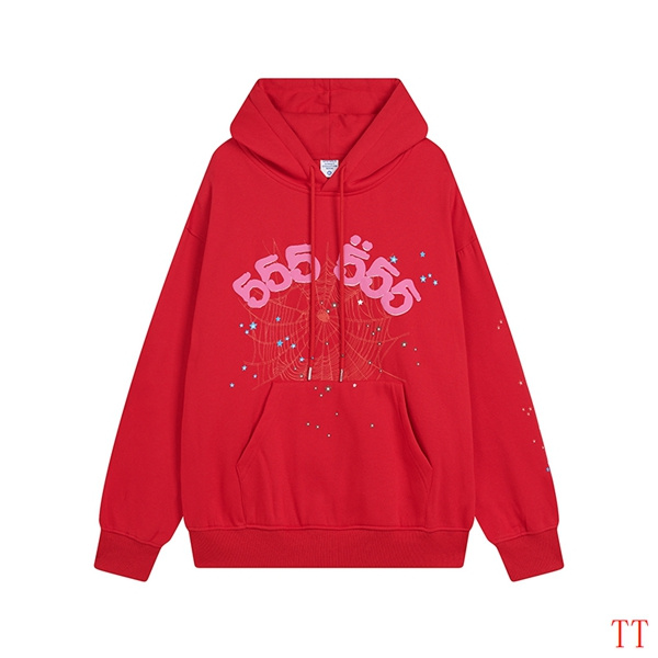 EM Sneakers Sp5der Hoodie & Sweatpant Set Angel Number SS22 Red