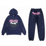 EM Sneakers Sp5der Hoodie & Sweatpant Set Atlanta Navy