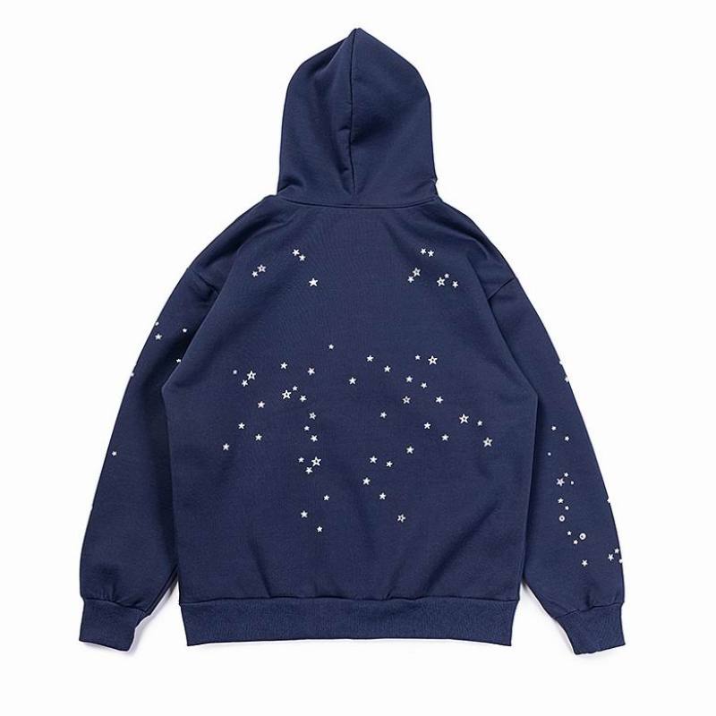 EM Sneakers Sp5der Hoodie & Sweatpant Set Atlanta Navy