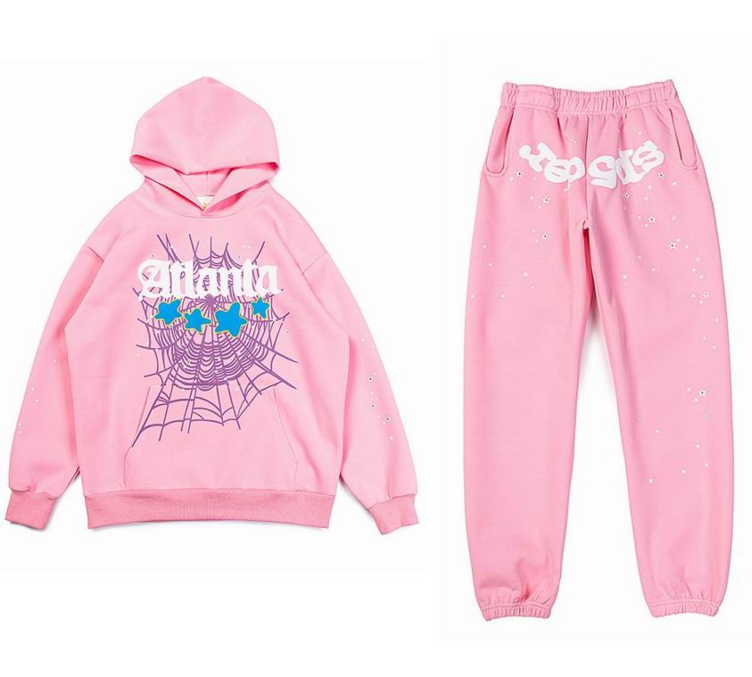 EM Sneakers Sp5der Hoodie & Sweatpant Set Atlanta Pink