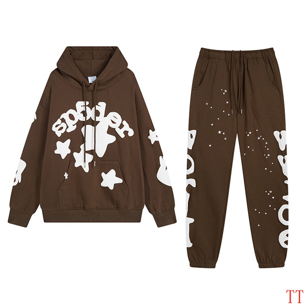 EM Sneakers Sp5der Hoodie & Sweatpant Set Beluga Brown