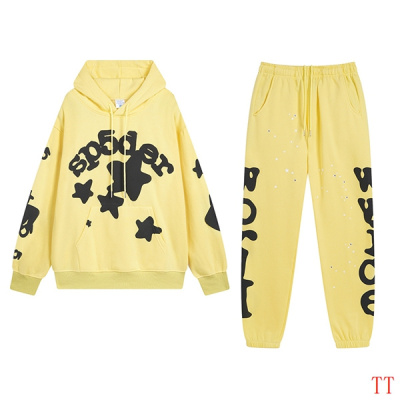 EM Sneakers Sp5der Hoodie & Sweatpant Set Beluga Yellow 01
