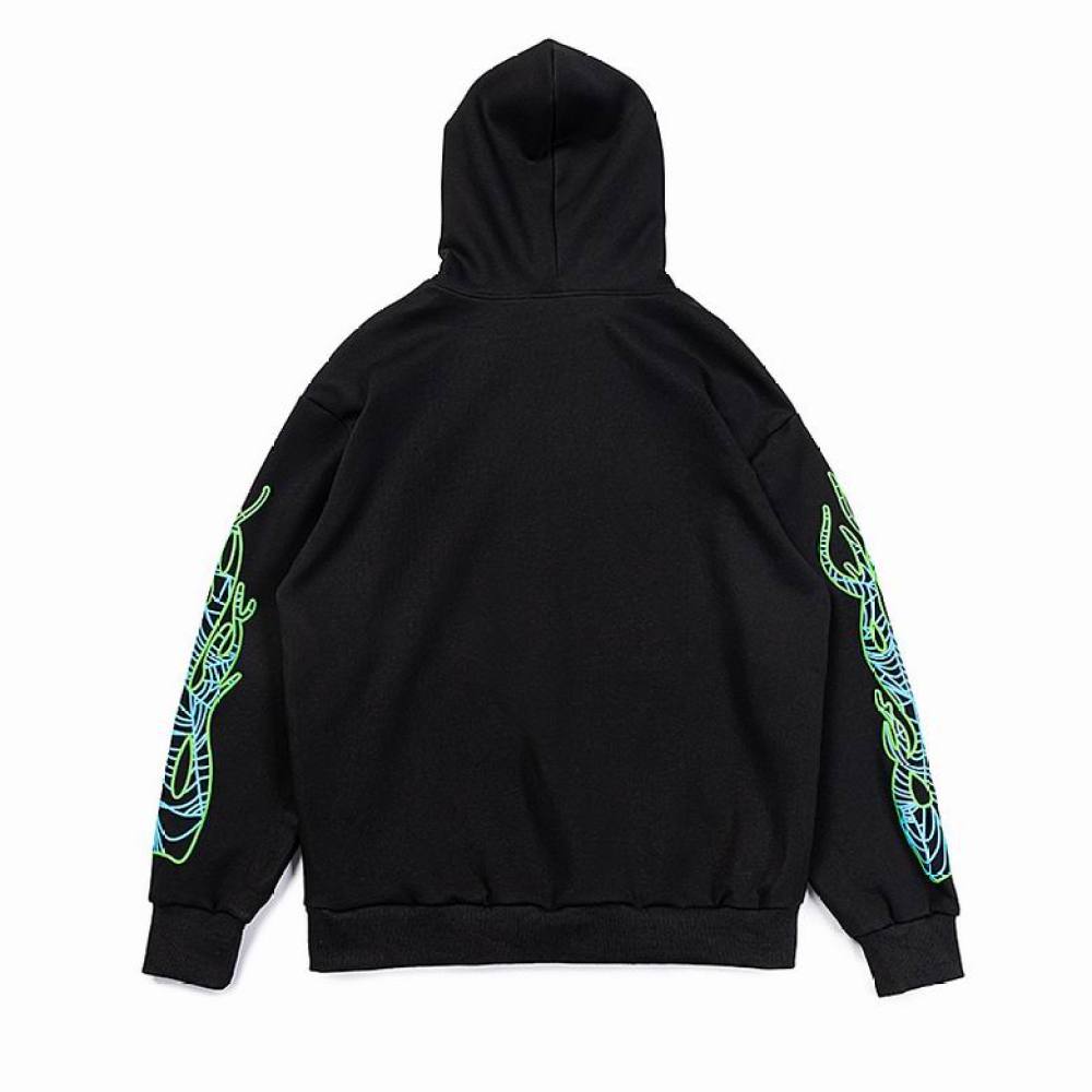 EM Sneakers Sp5der Hoodie & Sweatpant Set Classic Hip Hop Logo Print