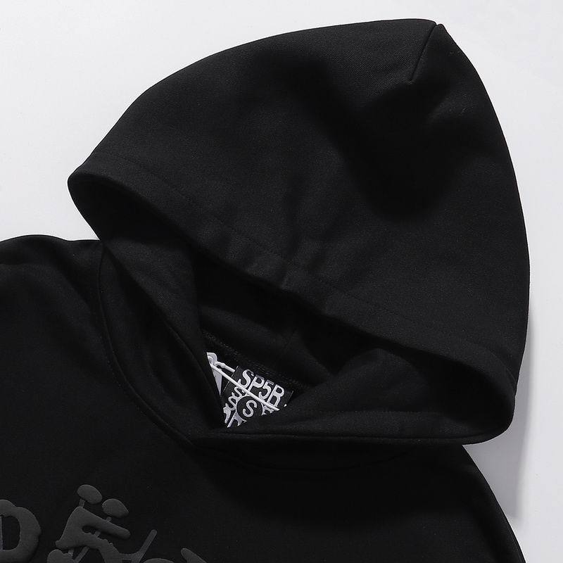 EM Sneakers Sp5der Hoodie & Sweatpant Set OG Web Heather Black