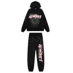 EM Sneakers Sp5der Hoodie & Sweatpant Set P*NK V2 Black