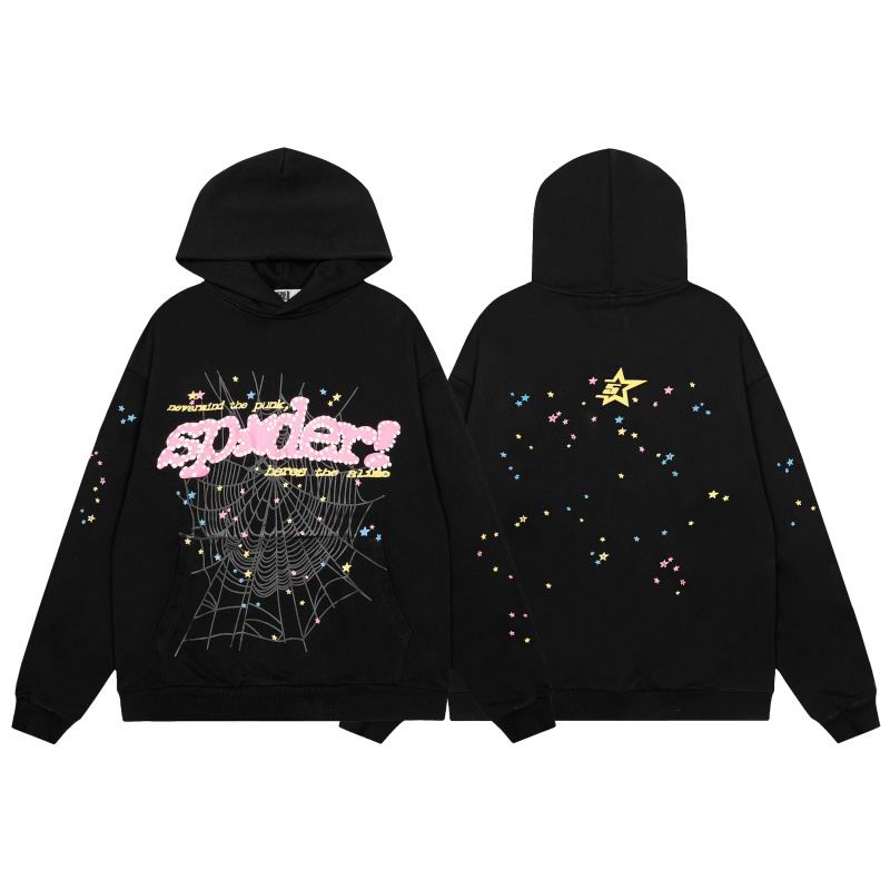 EM Sneakers Sp5der Hoodie & Sweatpant Set P*NK V2 Black
