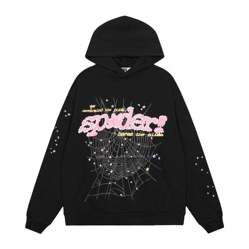 EM Sneakers Sp5der Hoodie & Sweatpant Set P*NK V2 Black