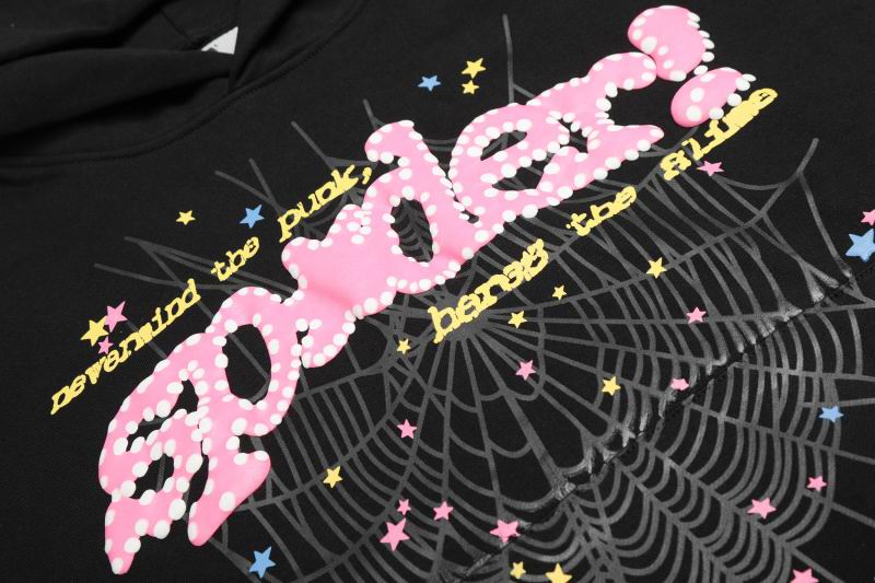 EM Sneakers Sp5der Hoodie & Sweatpant Set P*NK V2 Black