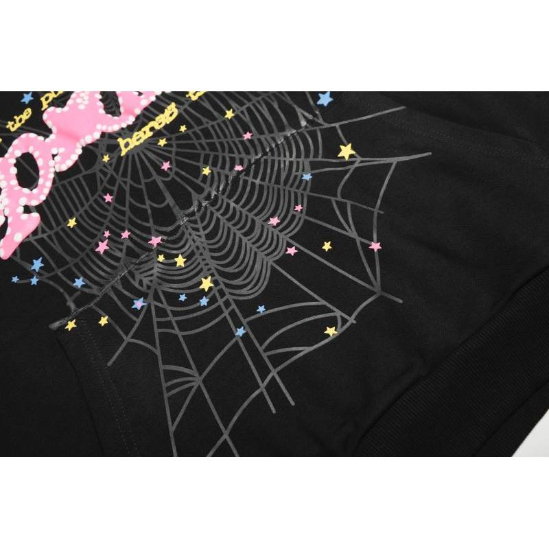 EM Sneakers Sp5der Hoodie & Sweatpant Set P*NK V2 Black