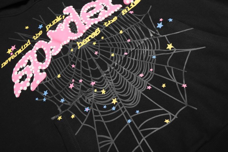 EM Sneakers Sp5der Hoodie & Sweatpant Set P*NK V2 Black