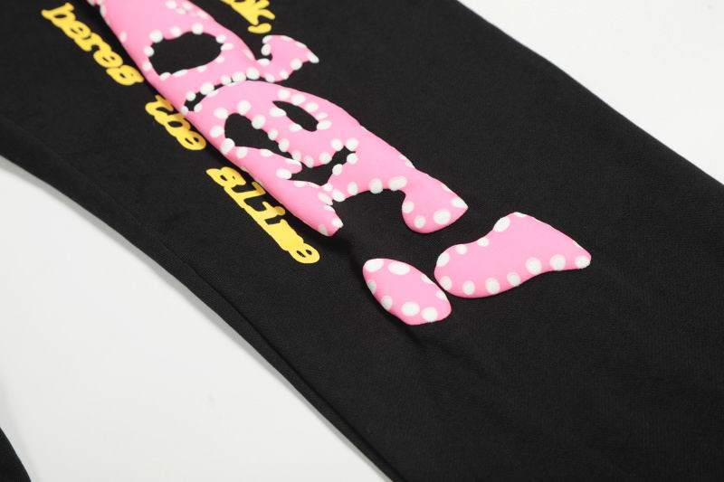 EM Sneakers Sp5der Hoodie & Sweatpant Set P*NK V2 Black