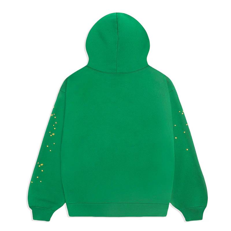 EM Sneakers Sp5der Hoodie & Sweatpant Set Star OG Web V2 Green