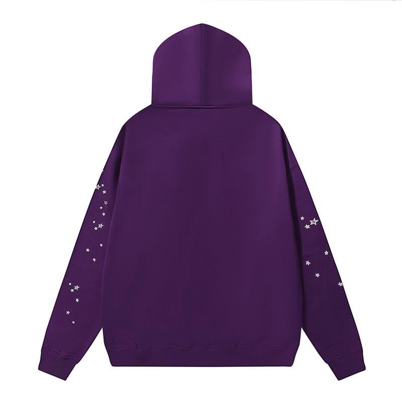EM Sneakers Sp5der Hoodie & Sweatpant Set Star OG Web V2 Purple