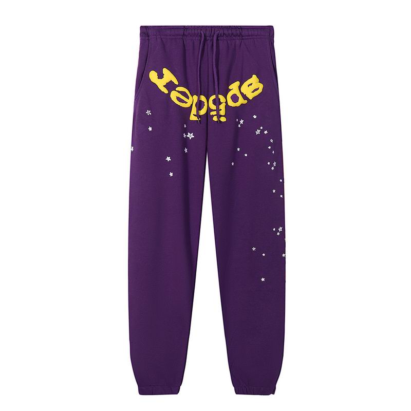 EM Sneakers Sp5der Hoodie & Sweatpant Set Star OG Web V2 Purple