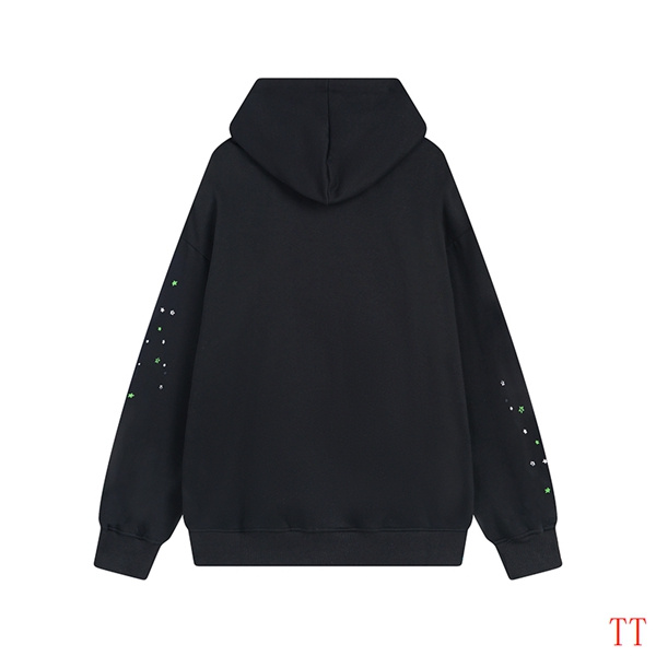 EM Sneakers Sp5der Hoodie & Sweatpant Set Web Black and Purple