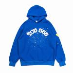EM Sneakers Sp5der Hoodie & Sweatpant Set Web Print Gothic TC5 Blue