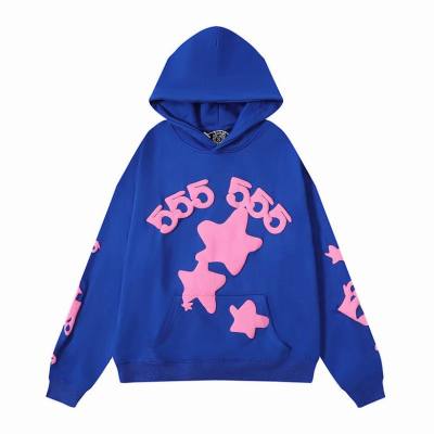 EM Sneakers Sp5der Hoodie & Sweatpant Set Wordwide Star Beluga Blue 02