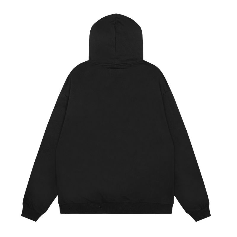 EM Sneakers Sp5der OG Rhinestone Logo Hoodie Black