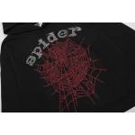 EM Sneakers Sp5der OG Rhinestone Logo Hoodie Black