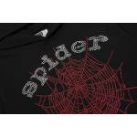 EM Sneakers Sp5der OG Rhinestone Logo Hoodie Black