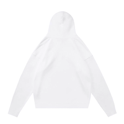 EM Sneakers Sp5der OG Rhinestone Logo Hoodie White 02