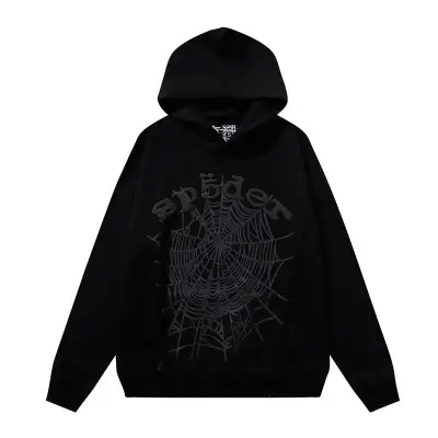 EM Sneakers Sp5der OG Web Hoodie Heather Black 01