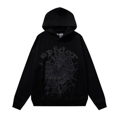 EM Sneakers Sp5der OG Web Hoodie Heather Black 01