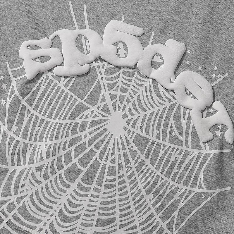 EM Sneakers Sp5der OG Web Hoodie Heather Grey