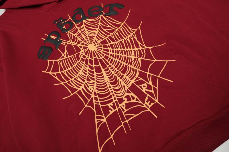 EM Sneakers Sp5der OG Web V2 Hoodie Red