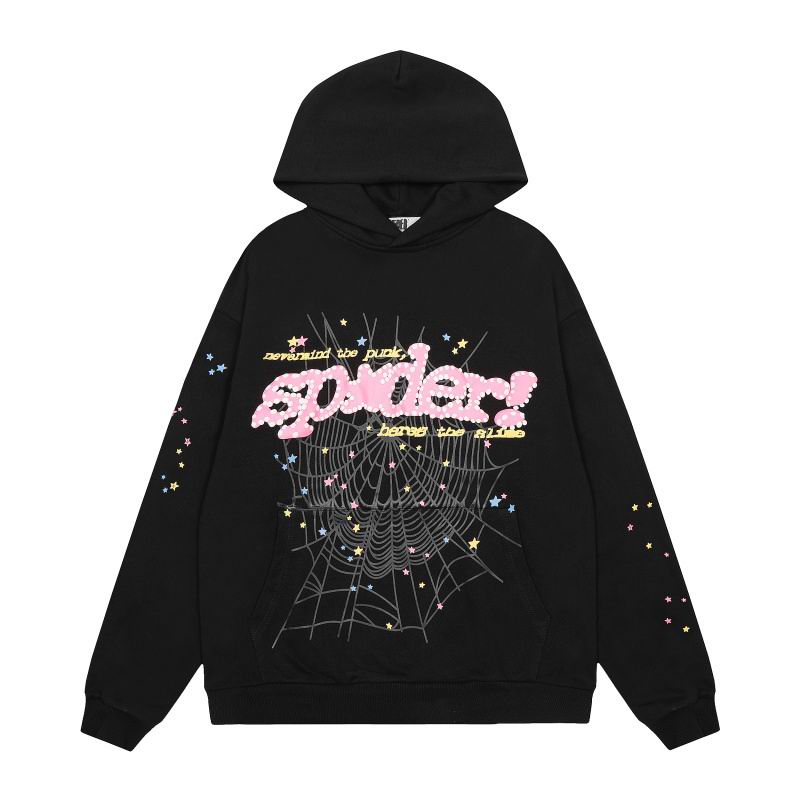 EM Sneakers Sp5der P*NK V2 Hoodie Black